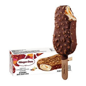 哈根达斯（Haagen-Dazs）香草焦糖扁桃仁味脆皮条冰淇淋64g/支 雪糕 商品图6