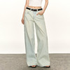 Ariseism 美式复古水洗宽松阔腿直筒牛仔裤女夏季新款休闲长裤子 商品缩略图0