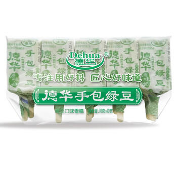 德华手包绿豆口味雪糕70gx10支 老味道豆沙冰棍冰淇淋家庭装冰激凌 商品图5