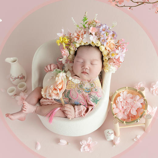 【特惠0元拍】石家庄时光baby| 0-40天超值上门拍宝宝照：3服造+5张底片，加赠7寸添禧之礼手工相册一本！ 商品图4