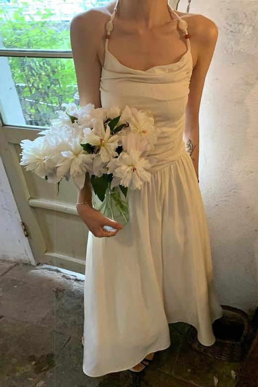 SUMMER & SAGE 韩系度假风慵懒吊带连衣裙 20836 商品图1