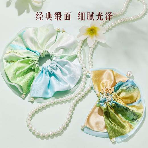 【故宫饰品】千里江山大肠发圈头绳头花博物馆文创毕业礼物伴手礼女 商品图2