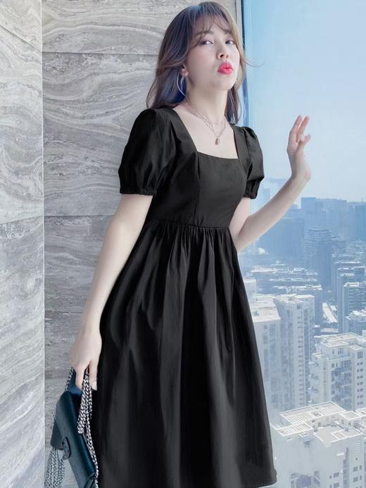 【诗铭洛可】W496连衣裙100%棉方领短袖中款公主裙B20-1 商品图5