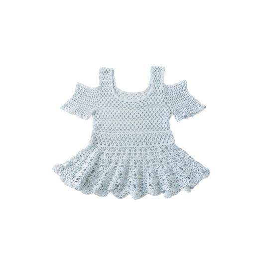 苏苏姐家柔曼涟漪露肩上衣手工DIY编织亚麻蕾丝钩针毛线团材料包 商品图5