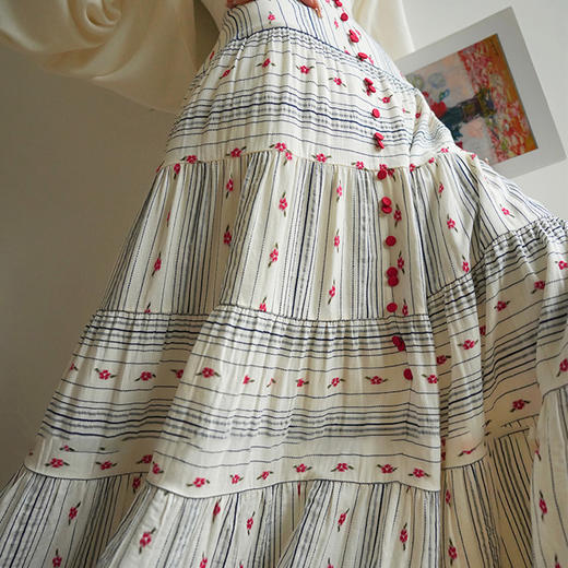 裁缝学苑AS521法式一字肩泡泡袖上衣高腰半身裙套装纸样裙子样板 商品图3