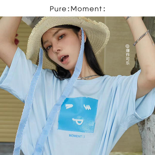 【商场同款】麦檬夏亲肤宽松舒适T恤4F4100961 商品图0