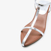 西遇尖头坡跟凉鞋女夏季新款绝美法式十字带简约高跟鞋罗马鞋V1456882/V1456883 商品缩略图5