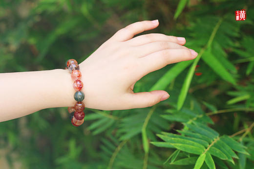 福禄寿胶花水晶手串，珠径13.5mm，赠证书 商品图4