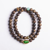 xy0398沉香+翡翠福豆双圈手链项链 商品缩略图0