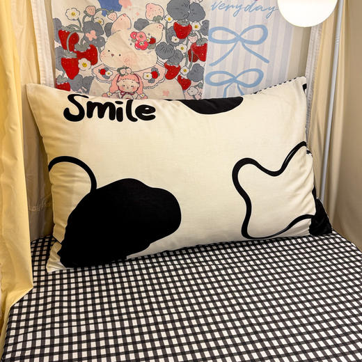 自然醒卡通花卉简约学生床套件40支全棉斜纹三件套ins宿舍床单床笠四件套JY 商品图10