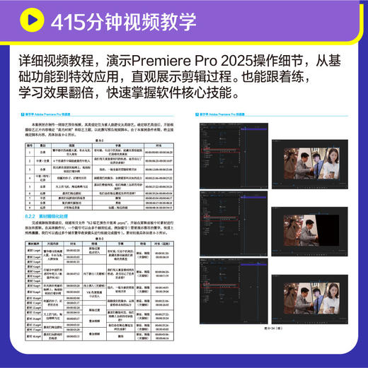 新手学Adobe Premiere Pro快速通 pr2025教程书籍pr软件自学教程短视频剪辑制作抖音快手视频 商品图3