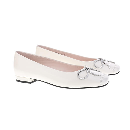 sheme水晶蝴蝶结平底女士单鞋可定制 商品图5