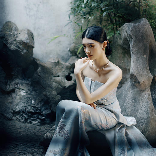 ［结·锁系列］18K金钻石红玛瑙项圈#如意RUYI 商品图5