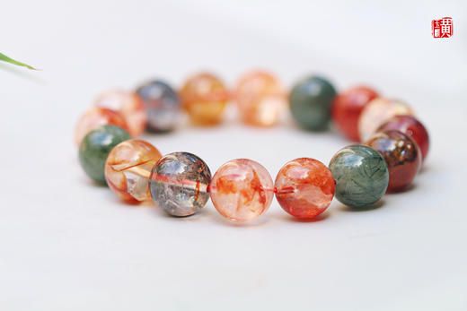 福禄寿胶花水晶手串，珠径13.5mm，赠证书 商品图2