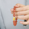 【敦煌如愿·天然南红玛瑙蜜蜡手串】南红手链樱桃红手链  蜜蜡随形珠手串小清新时尚 商品缩略图3