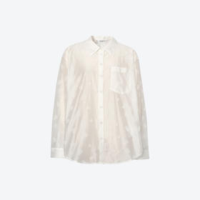 【商场同款】诗凡黎莱赛尔衬衫2025夏新款玫瑰暗纹上衣3G5120401