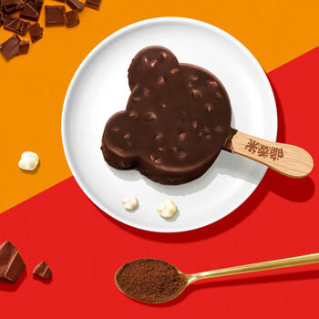 脆香米冰淇淋 巧克力口味小熊棒棒42g*4支 雪糕 冰激淋 商品图1