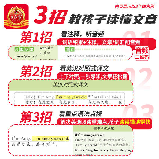 【2025新版】王朝霞小学阅读训练100篇英语超详解3-6年级阅读训练书 商品图2