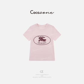 COCO ZONE 刘一一 "宝莉粉"100棉圆领多巴胺配色T恤CD1A1015