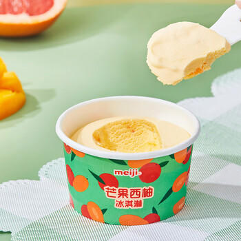 明治芒果西柚冰淇淋迷你6连杯 43g*6杯 彩盒装 商品图1