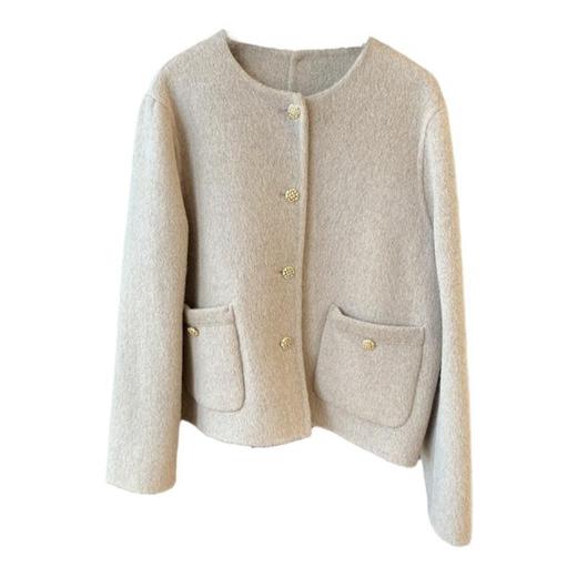 反季款，无退换！2025品质真丝羊毛大衣！小香女装呢子短款毛呢外套冬女款！ 商品图4