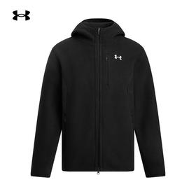 安德玛UA男子抓绒保暖连帽健身训练休闲运动外套1389307-001【 无货将做退款】