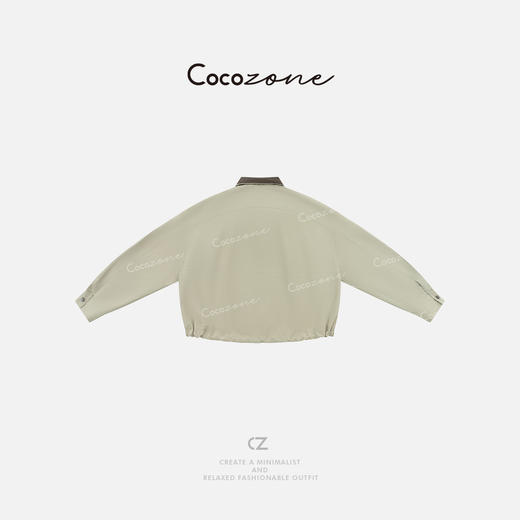 COCO ZONE 刘一一"哈灵顿"撞色领子街头风户外日常外套 CD2A1433 商品图1