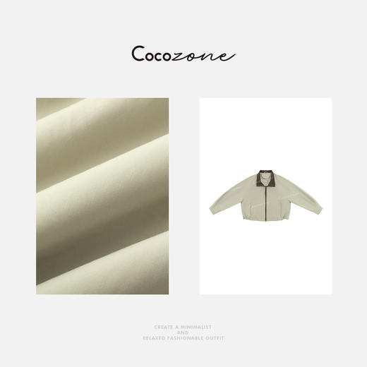 COCO ZONE 刘一一"哈灵顿"撞色领子街头风户外日常外套 CD2A1433 商品图2