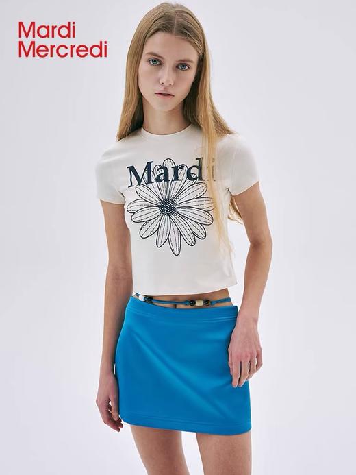 点此购买 Mardi Mercredi夏季女士雏菊印花短版短袖T桖 xg 323342 商品图4