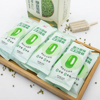 FuDiLong富迪原味绿豆雪糕68gx10支 零蔗糖绿豆沙冰淇淋0蔗糖冰激淋0香精 商品图0