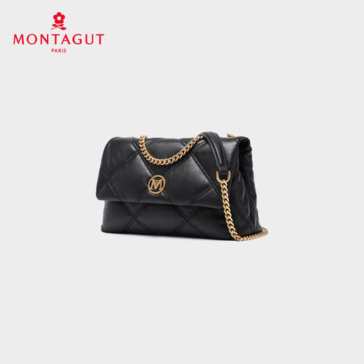 梦特娇女包2025新款时尚小香风链条单肩包牛皮真皮百搭斜挎腋下包 商品图2