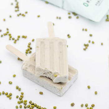 FuDiLong富迪原味绿豆雪糕68gx10支 零蔗糖绿豆沙冰淇淋0蔗糖冰激淋0香精 商品图2