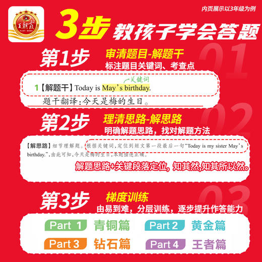 【2025新版】王朝霞小学阅读训练100篇英语超详解3-6年级阅读训练书 商品图1
