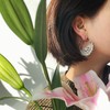 心艺手作：向日葵耳环系列 Small Semi Filigree Crochet Earrings in Silver/Gold 商品缩略图3