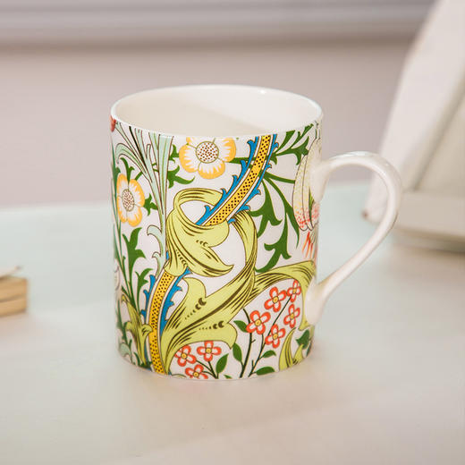 V&A博物馆威廉莫里斯系列 水果或石榴  金色百合  月光百合 骨瓷杯 商品图2