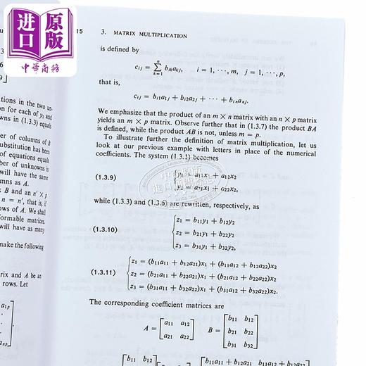 【中商原版】施奈德 矩阵与线性代数 修订版 英文原版 Matrices and Linear Algebra Hans Schneider George 商品图2