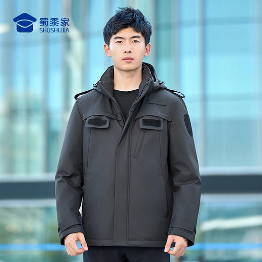 【专用款三防羽绒服】魔术贴保暖羽绒服外套防水防污通勤棉服 YZ406 商品图8