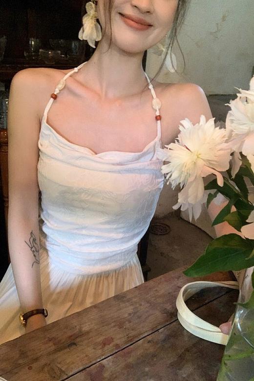 SUMMER & SAGE 韩系度假风慵懒吊带连衣裙 20836 商品图4