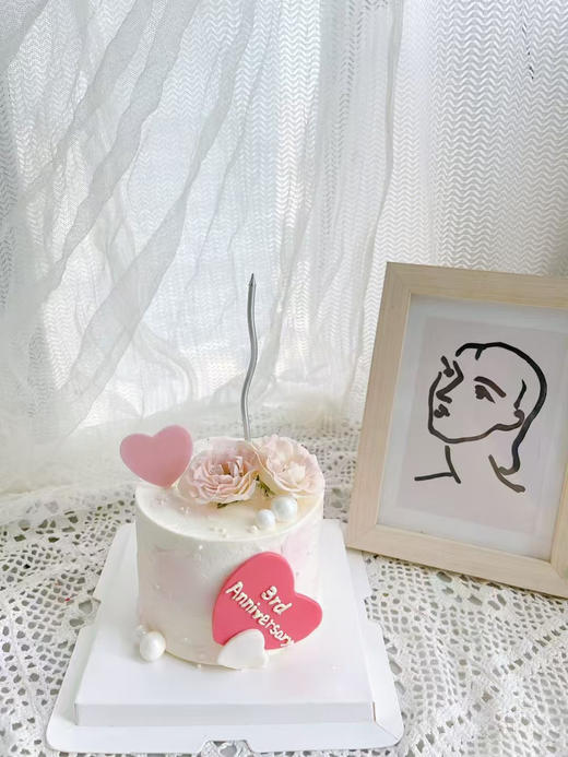 简约纪念日蛋糕 商品图0