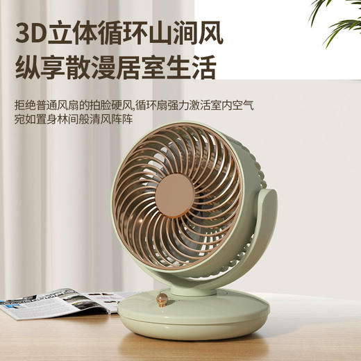 【办公室桌面小风扇】usb充电风扇 小型宿舍学生家用迷你便携电扇 商品图0