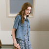 【商场同款】诗凡黎醋酸牛仔短外套25夏新款百搭小上衣3G4310121 商品缩略图0