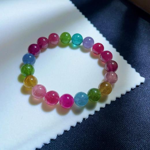 9.8mm单圈彩虹碧玺手串 商品图4