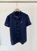 【高品质私服】【RL藏青亚麻短袖衬衫】天然亚麻经纬，松弛慵懒自在，藏青亚麻的随性中和了职场的紧绷G14XX-CC【无标出货 介意慎拍】 商品缩略图9