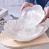 【简约不简单❗️北欧现代花朵果盘】餐桌上的颜值担当，独具优雅气质，沙拉盘珠光玻璃水果盘套装，高颜值简约糖果零食盘L 商品缩略图0