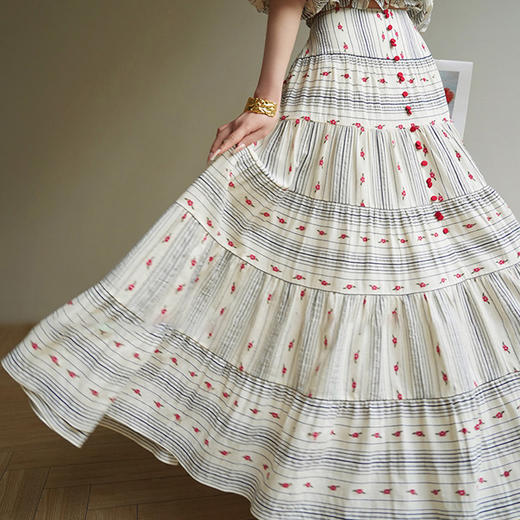 裁缝学苑AS521法式一字肩泡泡袖上衣高腰半身裙套装纸样裙子样板 商品图1