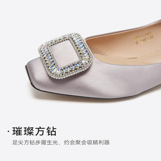 星期六优雅钻扣通勤百搭低跟单鞋SSD3111029 商品图13