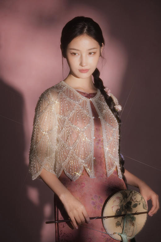 逸红颜明月优选#爆闪波浪边外套​​「天鹅」重磅高定非遗系列，双层蕾丝网纱，如月光织就～ 商品图8