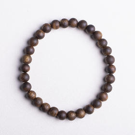 xy0418，6.5mm沉香素串单圈手串