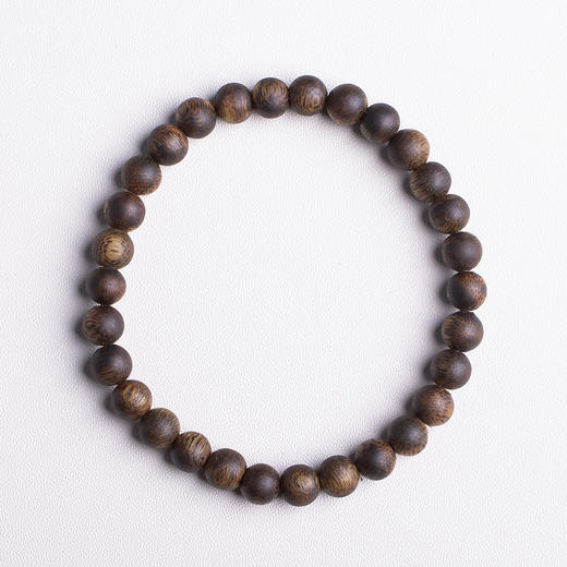 xy0418，6.5mm沉香素串单圈手串 商品图0