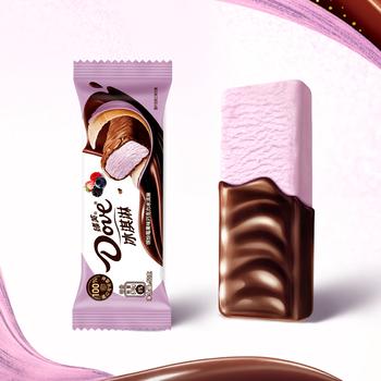 德芙（Dove）冰淇淋 缤纷莓果味巧克力冰淇淋 50g*4 雪糕冰激凌 商品图1